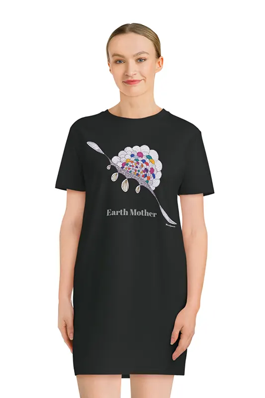 Earth Mother Spinner T-Shirt Dress