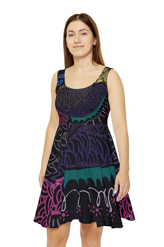 Flower of the Forest Womens Skater Dress